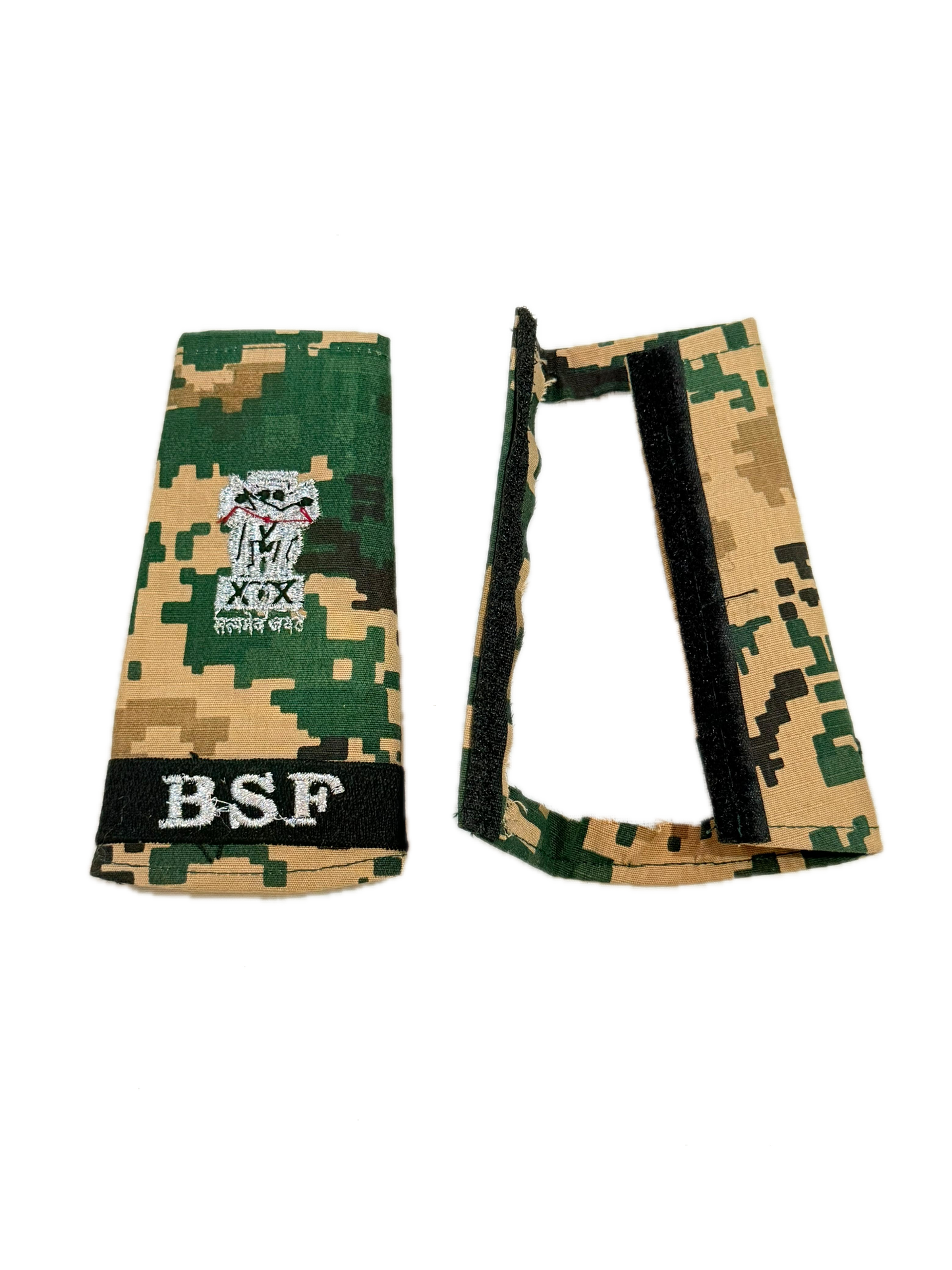 BSF New RANK SET CAMOUFLAGE DEPUTY COMMANDANT (DC) MACHINE ZARI