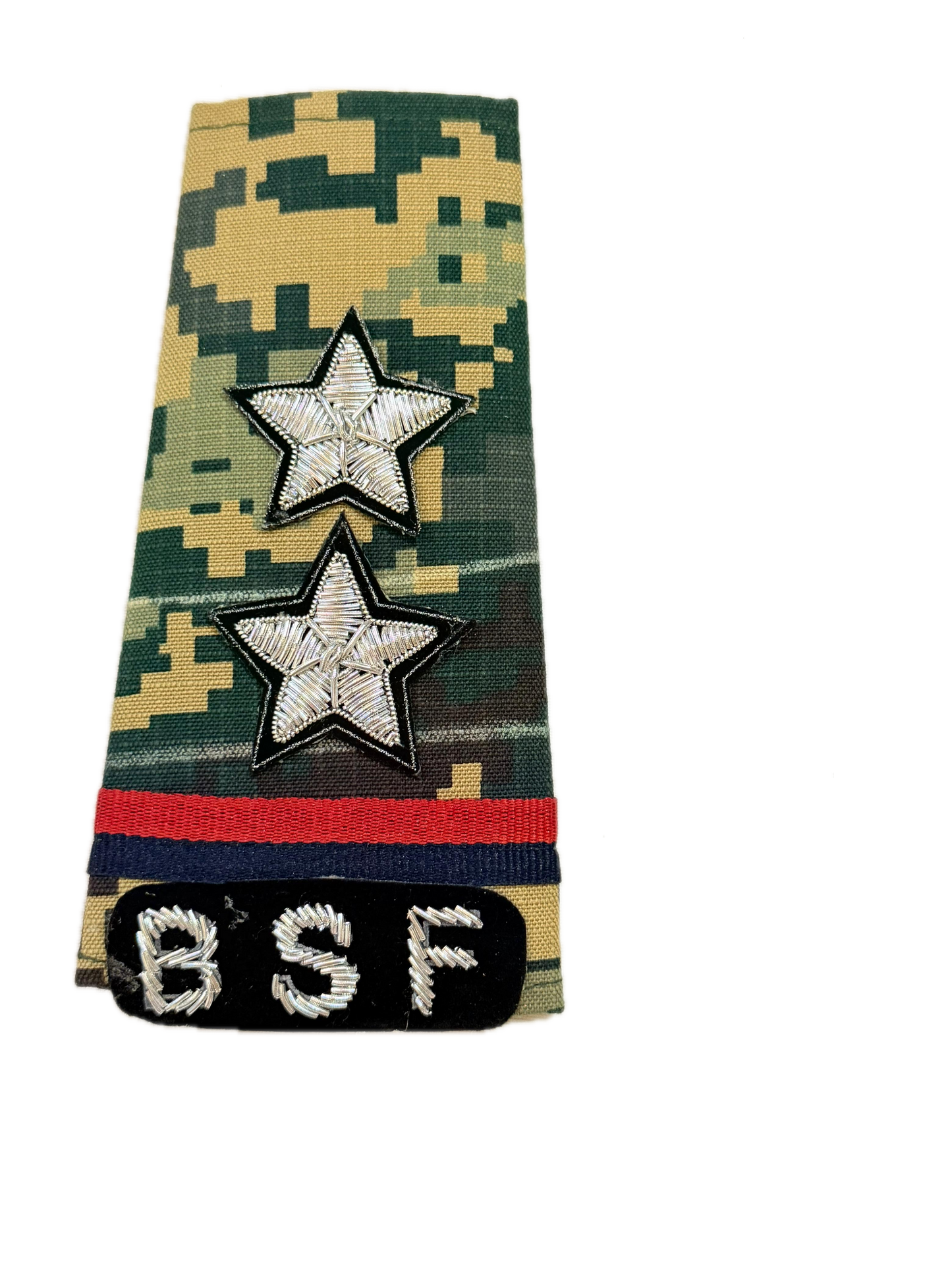 BSF NEW RANK SET CAMOUFLAGE SUB INSPECTOR (SI) MACHINE ZARI