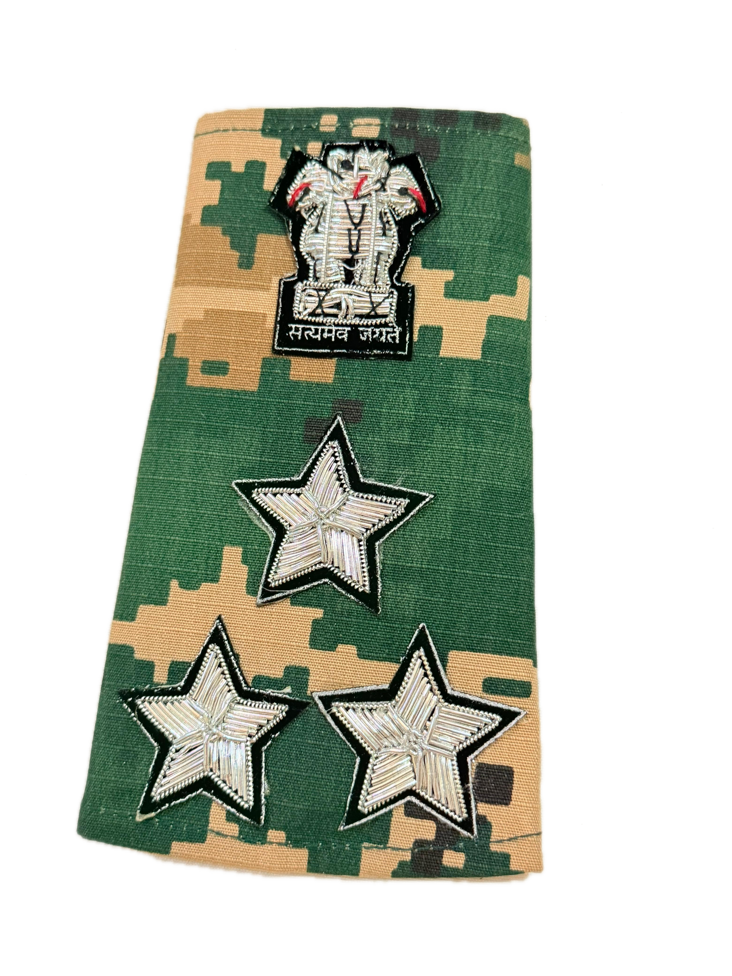 BSF NEW RANK SET CAMOUFLAGE DEPUTY INSPECTOR GENERAL (DIG) HAND ZARI