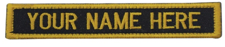 Embroidered Name plates