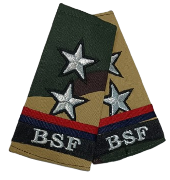 Rank Set Sub Inspector Camouflage Embroidered BSF