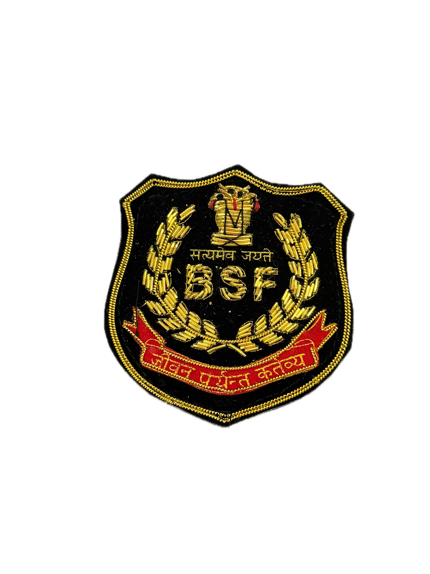 BSF CHEST BADGE IN HAND ZARI
