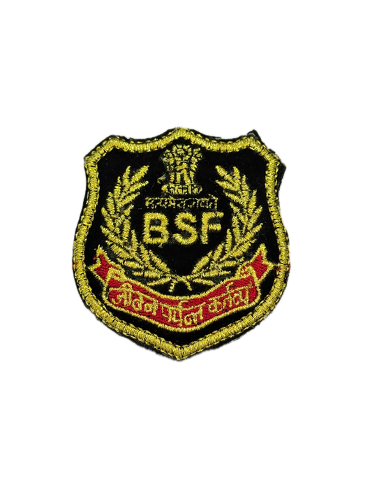 BSF CHEST BADGE IN MACHINE ZARI