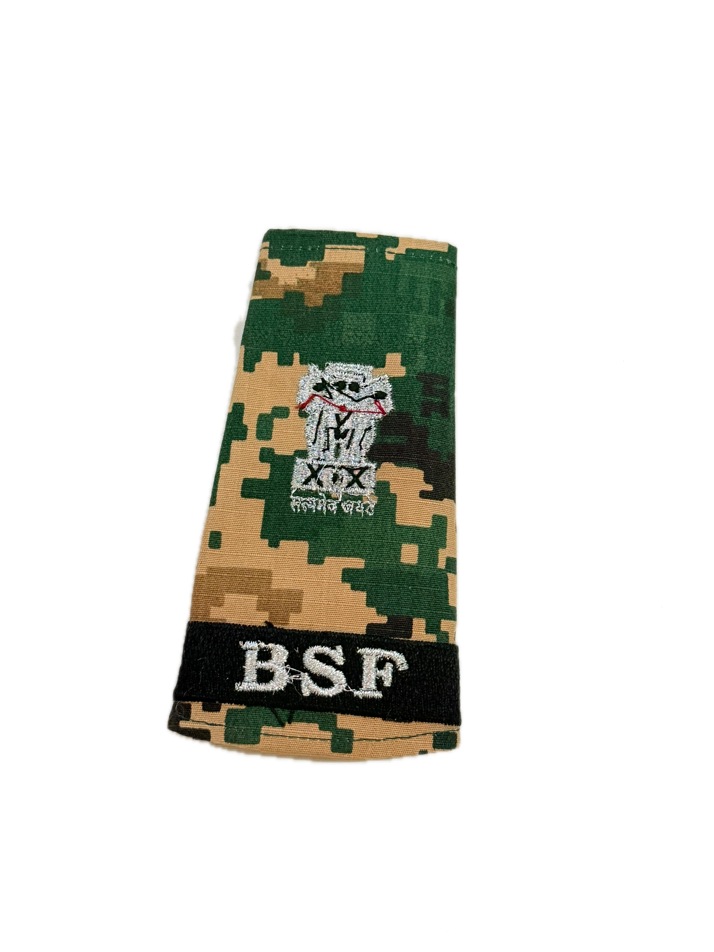 BSF New RANK SET CAMOUFLAGE DEPUTY COMMANDANT (DC)  MACHINE ZARI