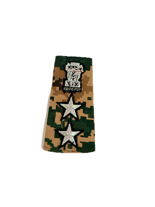 BSF NEW RANK SET CAMOUFLAGE COMMANDANT (CO) MACHINE ZARI
