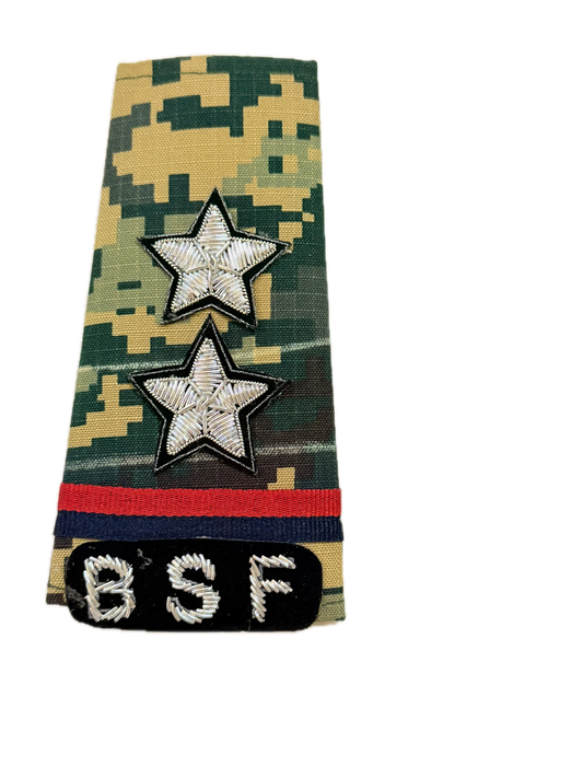 BSF NEW RANK SET CAMOUFLAGE SUB INSPECTOR (SI) MACHINE ZARI