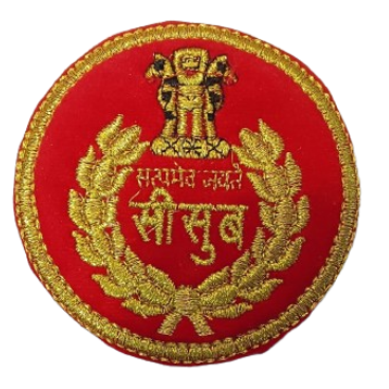 Bsf Round Badge Hindi Embroidered