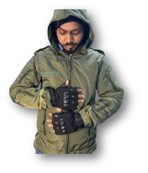 Tactical safety gloves black