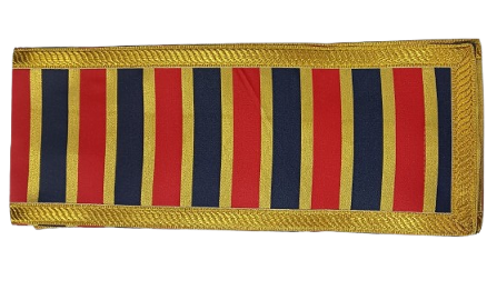 Kamarband Jhallar With Bsf Embroidered Badge And Zari Border Work