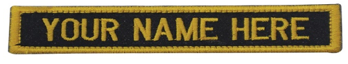 Embroidered Name plates