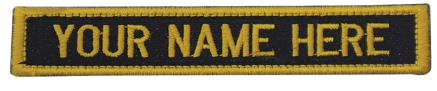 Embroidered Name plates