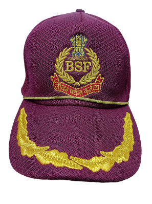 Officer's P cap Mahroon BSF