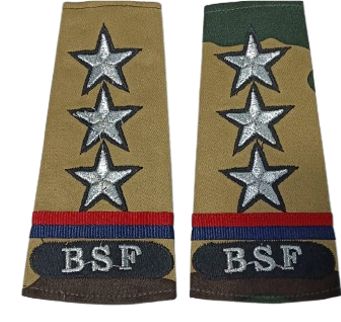 Rank Set Inspector Camouflage Embroidered BSF