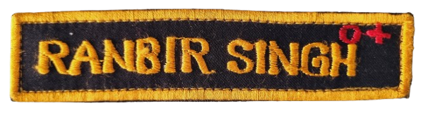 Name Plate Camoflauge Embroidery