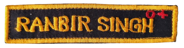 Name Plate Camoflauge Embroidery