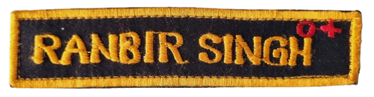 Name Plate Camoflauge Embroidery